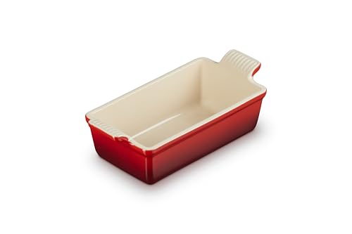 Le Creuset Stoneware Heritage Loaf Pan, 9' x 5' x 3' (1.5 qt.), Cerise