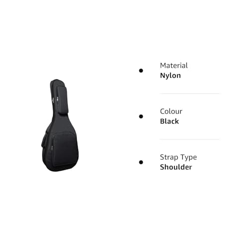 Image of Heavy Padded Guitar Bag with Cover Fender Soft Fabric 40 Inch (Black)