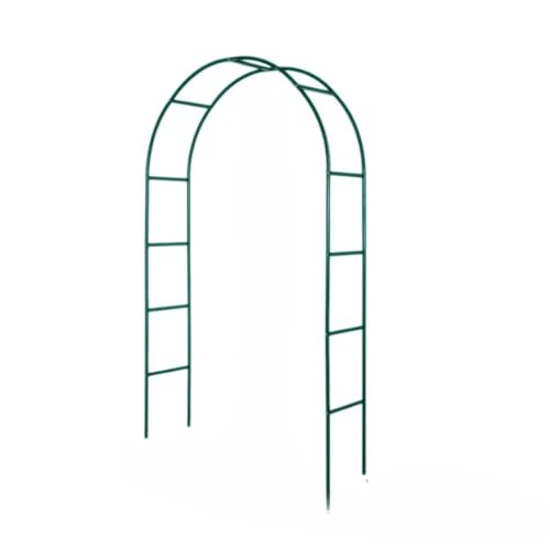 NYHGOXM ガーデンアーチ バラアーチ フラワーアーチ 140×38×240cm 防錆加工 金属製 屋外用 組立簡単 ブラック ローズアーチ パーゴラ トレリス (グリーン)