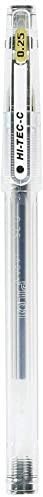 Pilot Hi-Tec-C 025 Gel Ink Pen Hyper Fine Point 0.25mm Black Ink LH-20C25 Value Set of 2