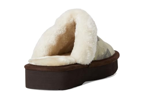 ARIAT Women's Indoor/Outdoor Warm Comfortable Jackie Square Toe Exotic Platform Stack Slippers with Suede Leather Uppers3