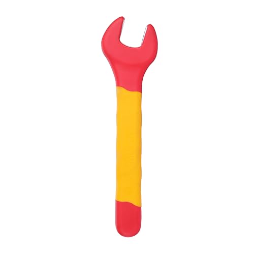 Image of Stanley STMT77723-23B VDE Insulated Open End Wrench 16mm, Ideal For Repair Of Electric Vehicles, Red and Yellow