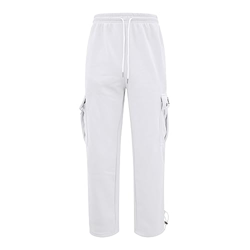 Pantalon en molleton pour homme taille ample doté d'un cordon ajustable - 2