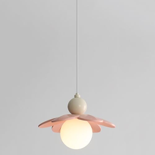 Suspension fleur résine style crème lustre de chevet G9 pour maison