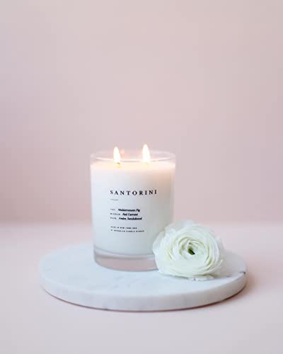 Brooklyn Candle Studio Santorini Escapist Candle | Luxury Scented Candle, Vegan Soy Wax, Hand Poured In The Usa | 70 Hour Slow Burn Time | 13 Oz #TOP5