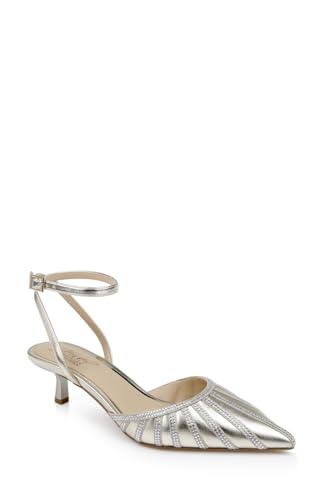 Jewel Badgley Mischka Fable Pointed Toe Kitten Heels