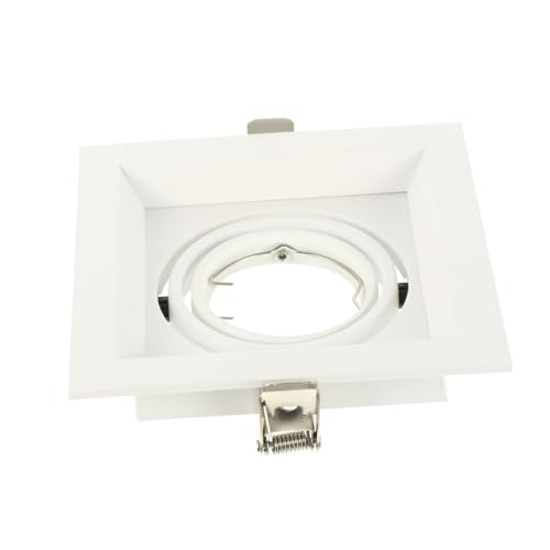 Mikikit Spotlight LED Exterior Carcasa para Lámpara de Techo Compatible Anillo Embellecedor Blanco para Foco Empotrable