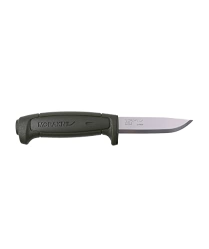 Morakniv Craftline Basic 511 Fixed-Blade Knife with High Carbon Steel Blade and Combi-Sheath, 3.6 Inch