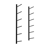 SPXTOM Snowboard Rack, Iron, Wall Mount Skateboard Storage Stand, 4/5/6-Tier, Space-Saving Multi-Functional, for Deck, Longboard(102cm)