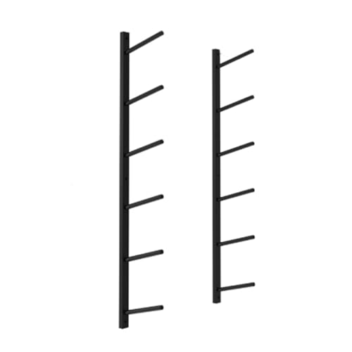 SPXTOM Snowboard Rack, Iron, Wall Mount Skateboard Storage Stand, 4/5/6-Tier, Space-Saving Multi-Functional, for Deck, Longboard(102cm)