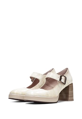 Zapatos Mary Jane Tokio para Mujer de Hispanitas en piel con tacon bloque