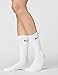 NIKE 6 Paar Socken Herren Damen Weiß Grau Schwarz Tennissocken Sparset SX7664, Farbe:weiß, Größe:42-46