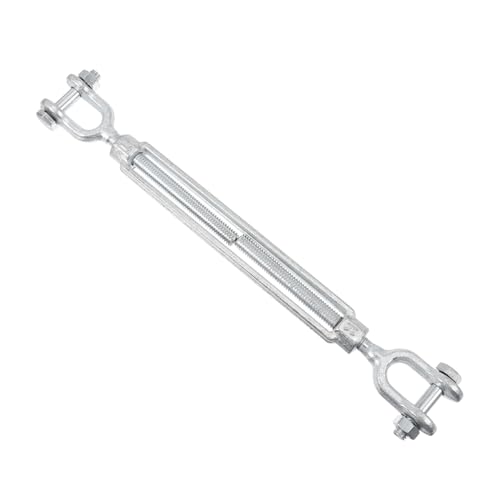Tensor de Quijada de Acero al Carbono para Cable de Alambre con Rosca Izquierda y Derecha Acabado Plateado para Sujeción Segura y Aplicaciones Antirrobo miniatura 1