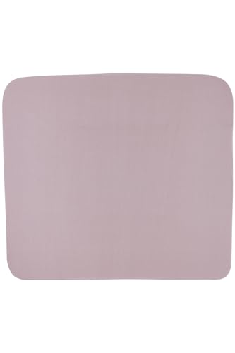 Meyco Baby Uni Wickelauflagenbezug, Bezug für Wickeltischauflage (weich und hautfreundlich, aus 100% Baumwolle, waschbar, einfache Pflege, trocknergeeignet, Größe: 85 x 75 cm), Lilac