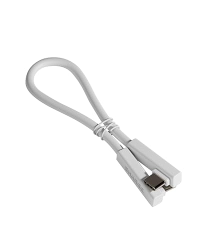 Image of sharge USB C to USB C Cable, 10Gbps Data Transfer 240W Max, 90 Degree Type C Cable for Disk Plus, iPhone 17 /16 /16 Pro /16 Pro Max /15, MacBook Pro /Air, Galaxy S25 /S24, Pixel 9, 7 Inches