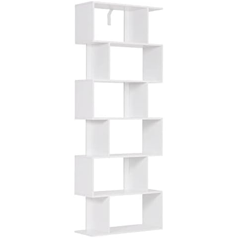 WOLTU Bücherregal 6 Ebenen, Standregal zum Ausstellen, Regal freistehend Cover