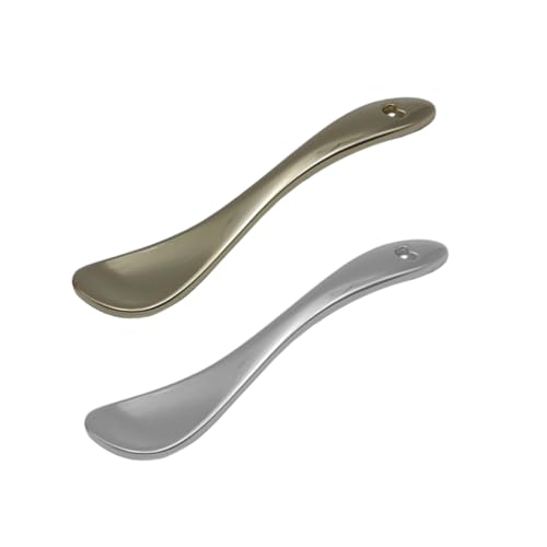 NIYANGLE Cucchiaio in Lega di Zinco per Crema Viso, Paletta per Maschera Cosmetica, Spatola per Applicazione Crema e Maschere, Strumento per Make-up e Skincare
