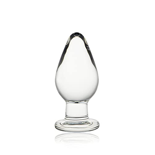 Glas Buttplug Analplug Kristall Glasplug Sexspielzeug 10 * 4cm Anfänger Analspielzeug für Frauen Männer Masturbation G-Punkt Stimulation Butt Plug Penis Sex-Toys