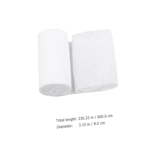 Cabilock 10 piezas rollos de gasa conformes 8x600cm para primeros auxilios, venda para heridas, envoltura para entrenamiento de emergencia y uso deportivo miniatura 2