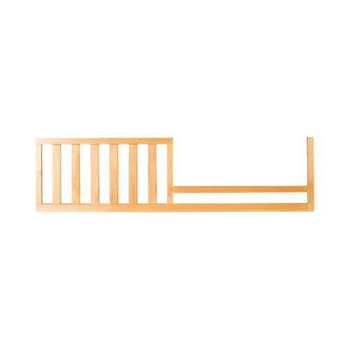 Image of Toddler Bed Safety Guard Rail for Dolce Babi Convertible Cribs - Solid Wood Rail for Convertible Crib to Toddler Bed Conversion - Safety Bed Rail for Children (Unfinished)
