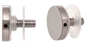 Capuchon d'écartement 1" en inox 316 brossé CRL pour fixation de verre