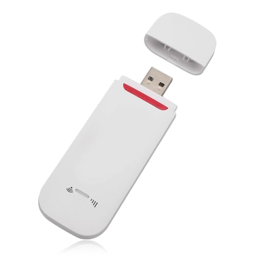 Router 4G LTE da 500 Mbps, Modem Router USB Portatile con Slot per Scheda SIM, Mini Router Hotspot da Viaggio Supporta Fino a 10 Utenti, Plug and Play