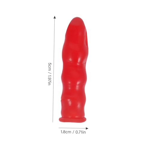 24 tapas de sellado para tubos de masilla rojas miniatura 3