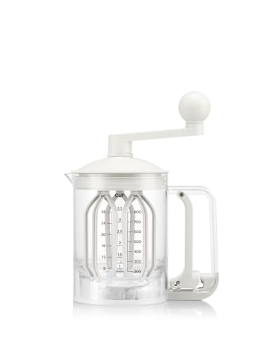 Bodum Pancake Mélangeur et Distributeur de Pâte à Crêpes BISTRO Blanc – Mesure Intégrée – Versement Facile, Durable – Plastique sans BPA –...