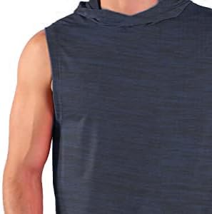 Reset Muscle Hooded Gym Tank Tops for Men, Active Athletic Performance Tops - 4 Pack - Image 7