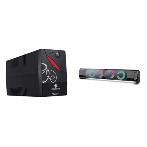 Image of ZEBRONICS Zeb-U725 600VA UPS for Desktop /PC /Computers (not for Routers) with Automatic Voltage Regul