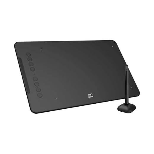 XP-PEN DECO01V2 Tablette Graphique à Dessin 10x6 Pouces Stylet 8192 Niveaux avec Inclinaison et 8 Raccourcis - Compatible avec Windows/Mac/Android