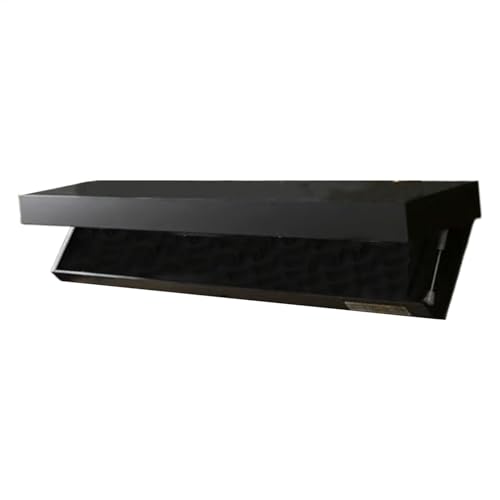 Diuyzoc Estante de ocultación, estante de pared de ocultación, estante de almacenamiento de ocultación, ahorro de espacio, duradero y resistente, 48 x 28 x 8 cm, negro, , color madera, para