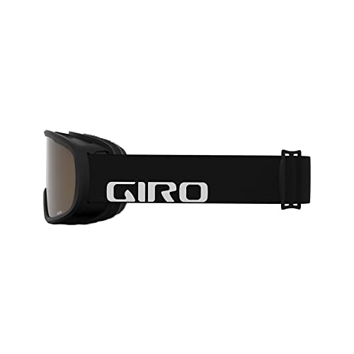 Giro Buster Kids Ski Goggles - Snowboard Goggles For Youth, Boys & Girls - Black Wordmark Strap With Amber Rose Lens #TOP2