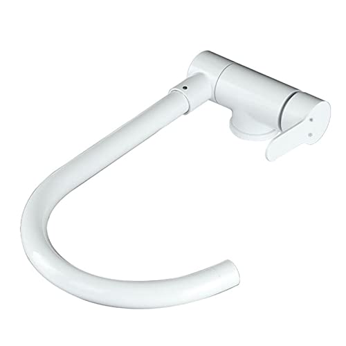 Robinet de cuisine design blanc et or brossé pour sublimer votre intérieur