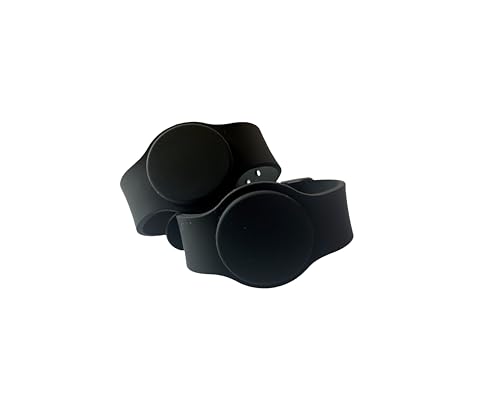 5 wasserdichte Armbänder, 13,56 MHz, klassisches 1K RFID-Silikon-Armband, NFC-Silikon-Armband, RFID-verstellbares Armband (schwarz)