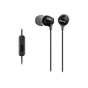Sony MDR-EX15AP In-Ear-Kopfhörer (mit Headsetfunktion, integriertes Mikrofon) schwarz