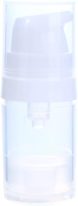 YuanHolumid White Vacuum Lotion Bottles Plastic Empty Airless Pump Bottles Travel Liquid Cosmetic Dispenser Makeup Foundation Liquid Vacuum Container