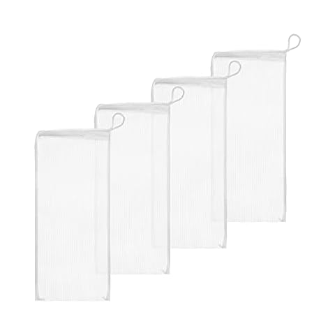 Aquatic Experts Fine Aquarium Media Bag - Durable Filter Bags for Fish Tank, Secure Drawstring Filter Media Bag, Media Bags for Aquarium (Fine, 3"x 8" - 4 Pack) Cover
