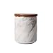 Pojemnik ceramiczny w kolorze marmuru, słoik do przechowywania cukru z kawą i herbatą, z pokrywką, pojemnik na słoiki z porcelany, prezent dla kobiet mężczyzn, na herbatę, kawę