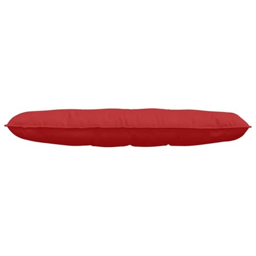 Coussin de dossier rouge déhoussable au rembourrage en polyester - 6