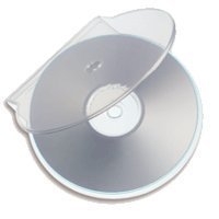 100 x CD Clear Clam Shell opbergkoffers voor 1 schijf - C-Shell By Dragon Trading®