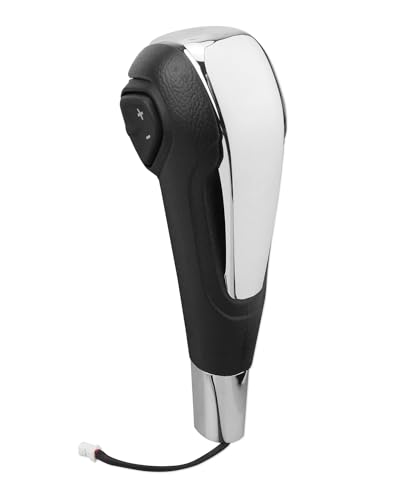 JUWEVAZU Gear Shift Knob Automatic Transmission Handle Shift with Button Fit for Chevrolet Trax Frosted 2013-2017 Fit for Chevrolet Sonic 2012 2013-2017 Chrome