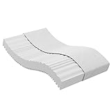 Novilla Matratze 160x200cm H2 Kaltschaummatratze 9 Zonen Schaumstoff Rollmatratze Atmungsaktiv und Komfort Oeko-Tex 20cm