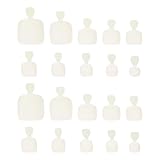 ABOOFAN 500 Stück Transparente Abs Künstliche Zehennagelspitzen Verschiedene Größen Nagelkunst Zubehör Selbstgemacht Zehennägel für Nagelstudios und Heimgebrauch