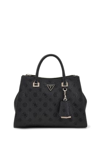 GUESS bolso bandolera Cresidia II Society Satchel Black Logo negro GUESS bolso bandolera Cresidia II Society Satchel Black Logo negro