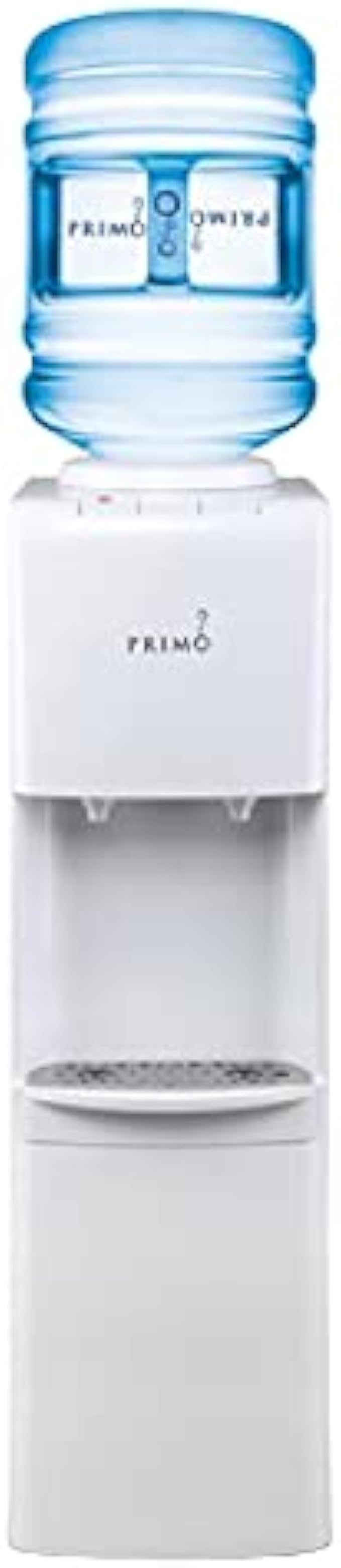 Primo Top-Loading Water Dispenser - 2 Temp (Hot-Cold) Water Cooler Water Dispenser for 5 Gallon Bottle w/ Child-Resistant Safety Feature, White