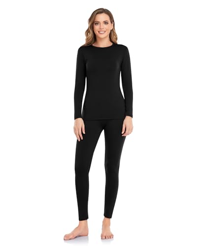 WEERTI womens Women's Thermal Warmth Long Sleeve and Legging Base Layer Set Base Layer
