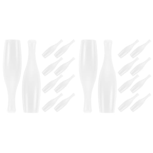 Kisangel 20pcs Mini Tabletop Bowling Pin Replacement Indoor Bowling Game Accessory for Interactive Fun Elegant Design for Boys and Girls and Adults