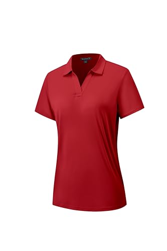 Image of Women's Polo Shirts Short Sleeve Quick Dry UPF 50+ Sun Protection Golf Tops