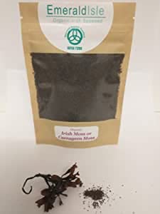 Musgo irlandés (Carrageen) de Emerald Isle Algas certificadas orgánicas (200 g en polvo)